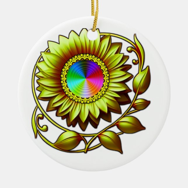 Ljus Keramisk Cirkel Ornament (Framsidan)