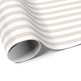 Ljus Khaki| Vit Rand Papprare Presentpapper
