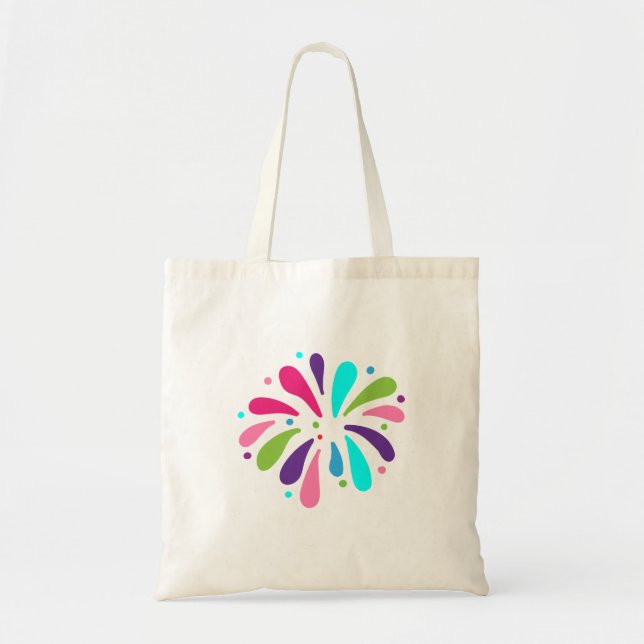 Ljus konfettistänk firar Totebag Tygkasse (Framsidan)