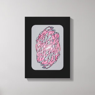 Ljus Kontrast: Modern Geometrisk Abstrakt Print Canvastryck