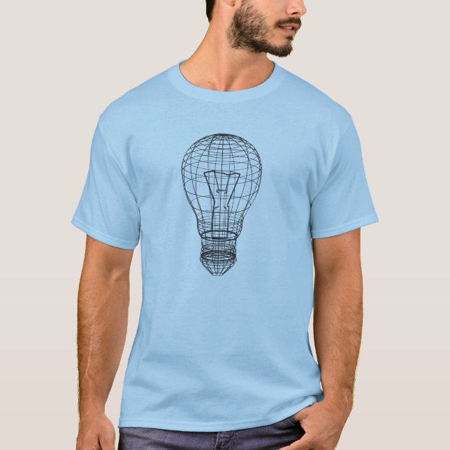 Ljus kulatshirt för honom tee (Framsida)