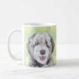 Ljus Labradoodle mugg