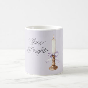 Ljus Lavendel Lavendelbow White Gold Ljus Kaffemugg