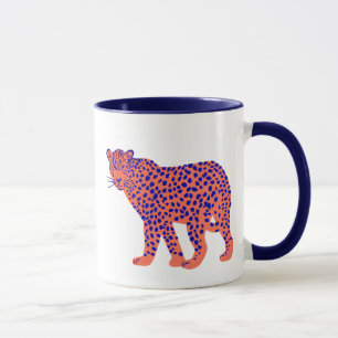 Ljus leopard mugg