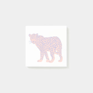 Ljus leopard post-it block