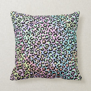 *~* Ljus leopard Rainbow Guld Animal Print Spot Kudde
