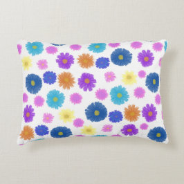 Ljus levande blomsterdesign - Färgrik dekoration Prydnadskudde