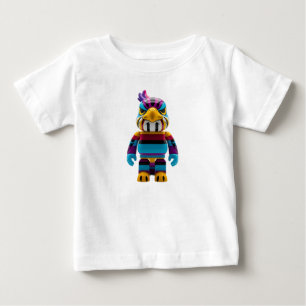 Ljus levande designad örnleksaksfigur med Pop Art- T Shirt