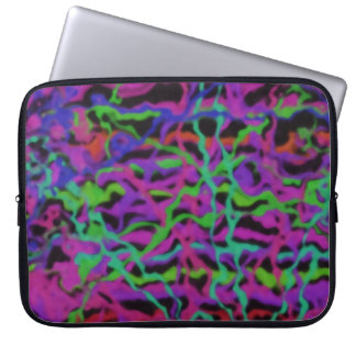 Ljus levande flerfärgad abstrakt textur laptop fodral