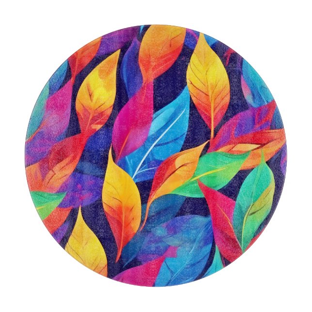 Ljus levande höstlöv Abstrakt Konst (Framsidan)