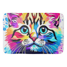 Ljus levande kattdesign