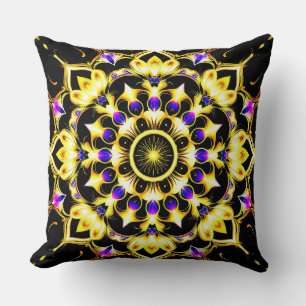 Ljus levande mandala-design kudde