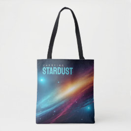 Ljus levande nebulosa Abstrakt neon galax rymd Tygkasse