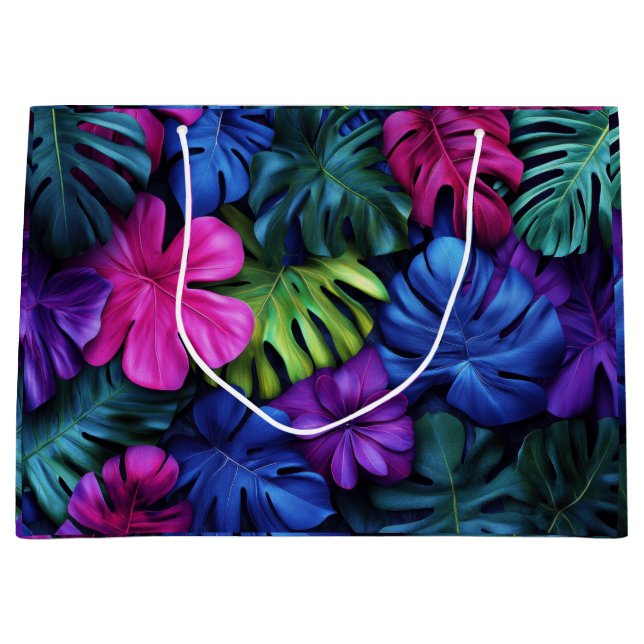 Ljus levande neongrönska monstera blad bakgrund (Framsidan)