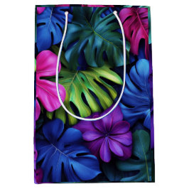 Ljus levande neontropiska Monstera blad bakgrund