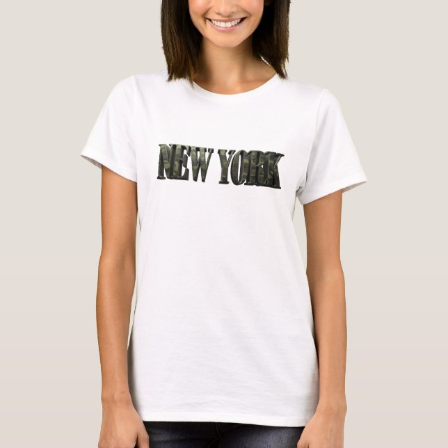 Ljus levande NEW YORK Statement T-shirt (Framsida)