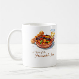 Ljus levande provensalsk ratatouille akvarellmålni kaffemugg