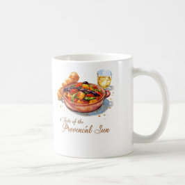 Ljus levande provensalsk ratatouille akvarellmålni kaffemugg