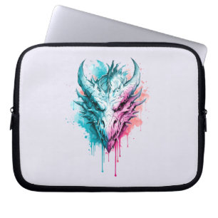 Ljus levande Sprutande Drakdatorhylsa Laptop Fodral