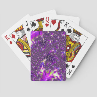 Ljus levande trippig groovy boho spiral fraktal casinokort