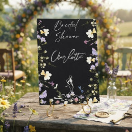 Ljus levande vilda blommor script bröllop inbjudningar
