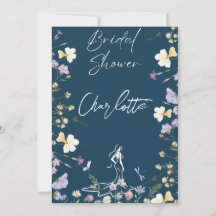 Ljus levande vilda blommor script brud-