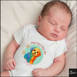 Ljus levande virvel Quilled Malteser hund Porträtt T Shirt