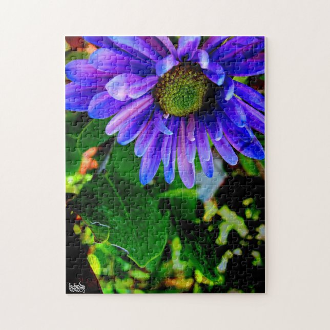 Ljus lila blomma pussel (Vertikal)