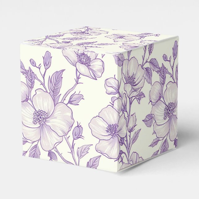 Ljus lila chinoiserie  presentaskar (Framsidan Sidan)