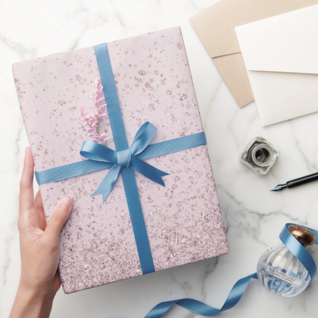 Ljus lila falskt glitter presentpapper (Gifting)