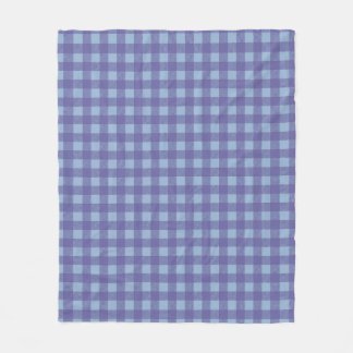 Ljus lila Gingham-rutmönster Fleecefilt