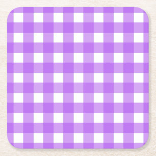 Ljus lila gingham underlägg papper kvadrat