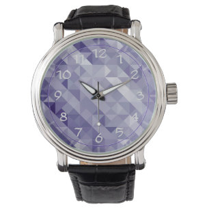 Ljus lila polygonal manar watch armbandsur