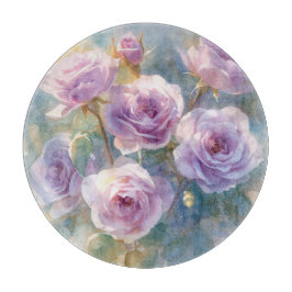 Ljus lila rosor Impressionistiska blommor