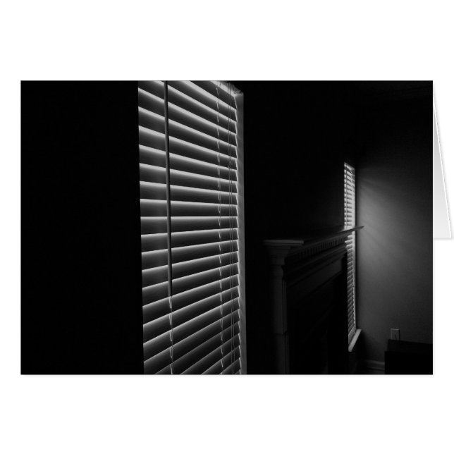 Ljus, Linjer och skugga Hälsningskort (Framsidan Horizontal)