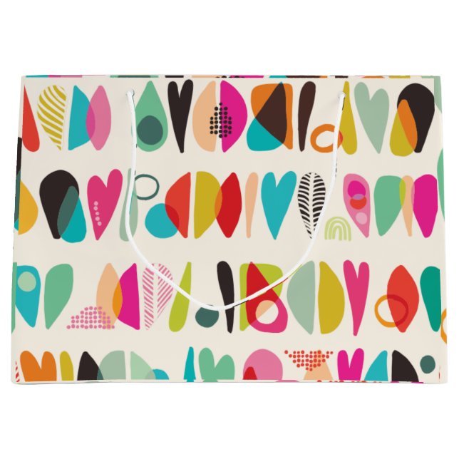 Ljus, livfull färgstark Mönster (Framsidan)