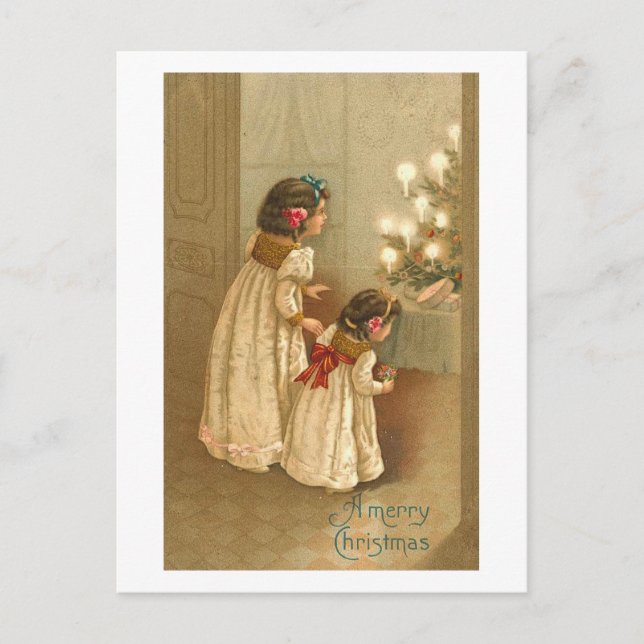 Ljus ljus-kort vykort (Framsida)