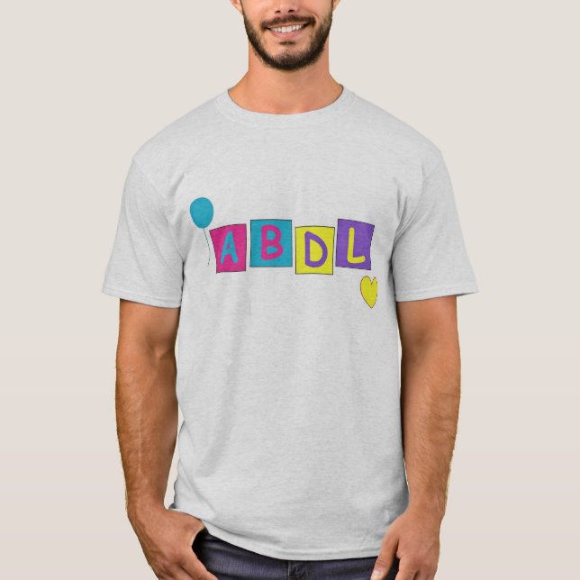 Ljus logotyp för ABDL Tee (Framsida)