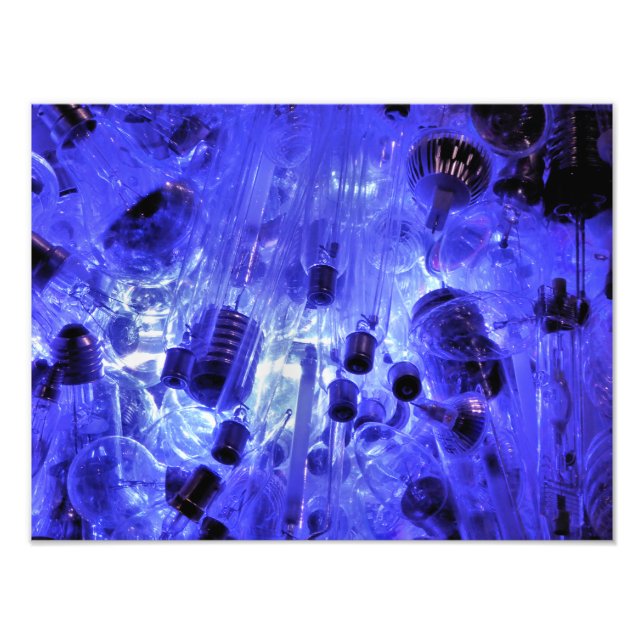 LJUS LÖKAR I BLUE FOTOTRYCK (Framsidan)