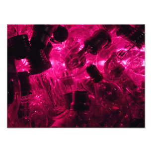 LJUS LÖKAR I MAGENTA FOTOTRYCK