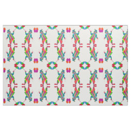 Ljus Lycklig clown Tyg