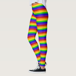 Ljus lycklig modedamasker för regnbåge leggings