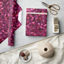 Ljus Magenta Glans Rosa Glittermönster