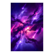Ljus Magenta Kosmiska Tomrummet Nebulosan Konst