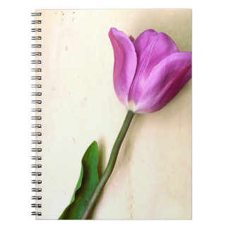 Ljus Magenta Tulip Poetic Anteckningsbok