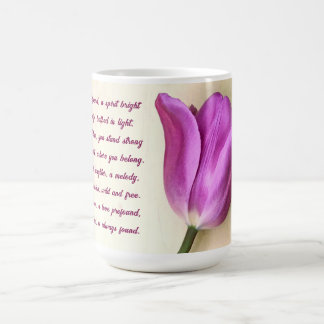 Ljus Magenta Tulip Poetic Kaffemugg