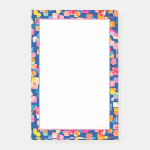 Ljus målad abstrakt fyrkantig mönster post-it block