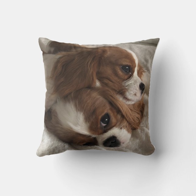 ljus medelblå kudde (Baksida)