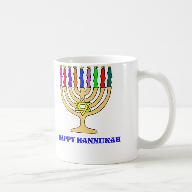 Ljus menora kaffemugg (Höger)