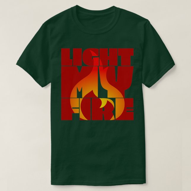 Ljus Mitt brand T Shirt (Design framsida)